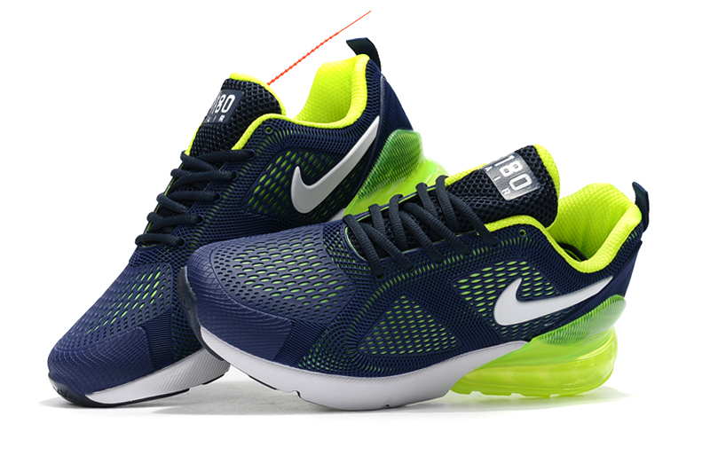 Nike Air Max 180 Blue Green White Shoes - Click Image to Close